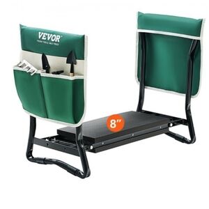 VEVOR Garden Kneeler and Seat, 330 lbs Load Capacity, 8" EVA Wide Pad, Foldable